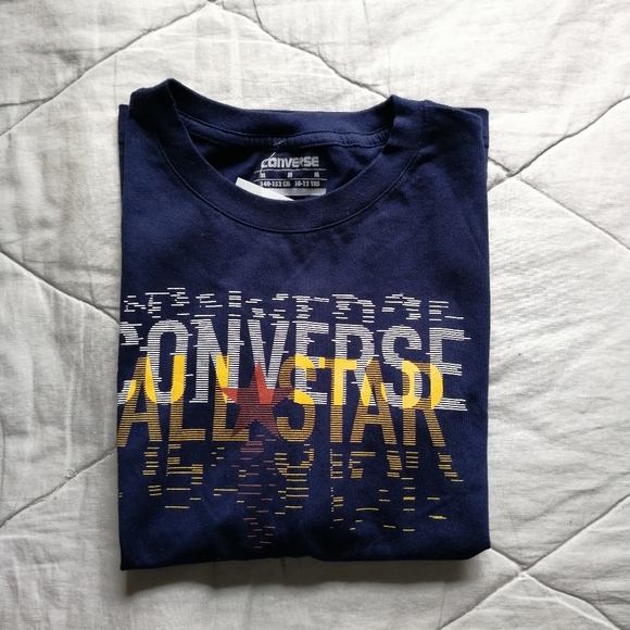 CONVERSE Boys Long Sleeve Logo Graphic T Shirt 100% Cotton Medium NWT - Picture 7 of 7